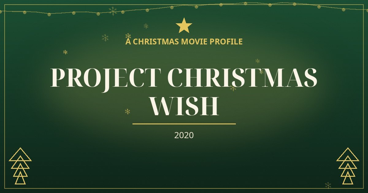 Project Christmas Wish — original designed title card art