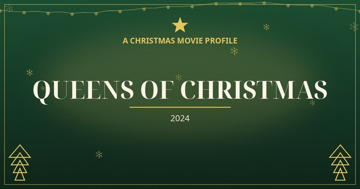 Queens of Christmas — original designed title card art