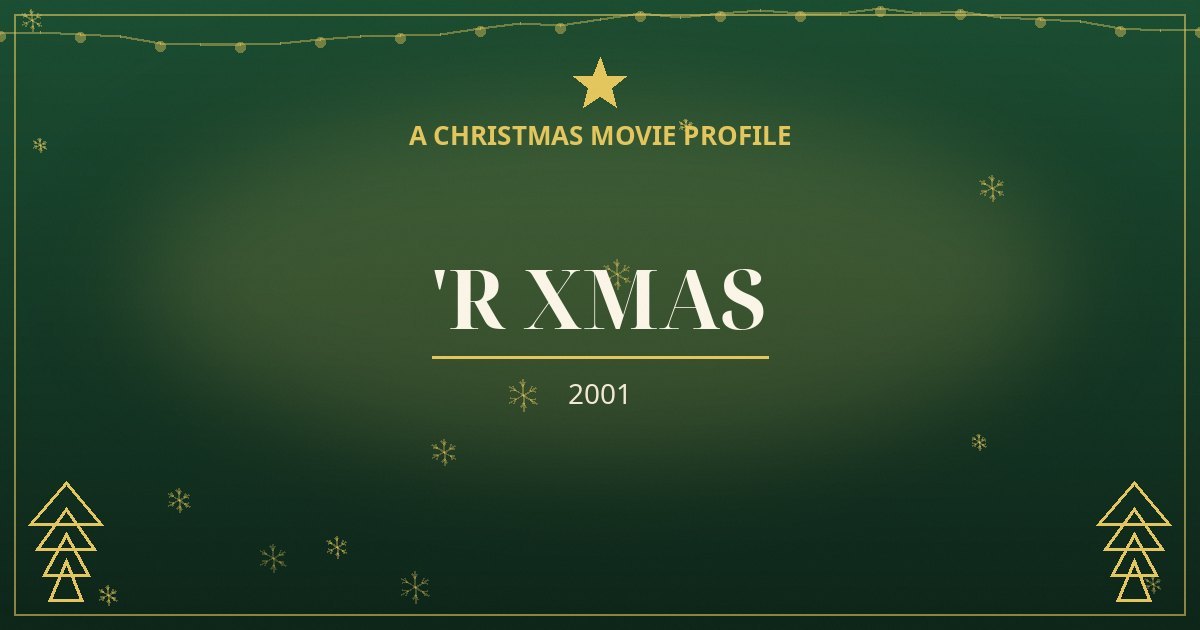 'R Xmas — original designed title card art