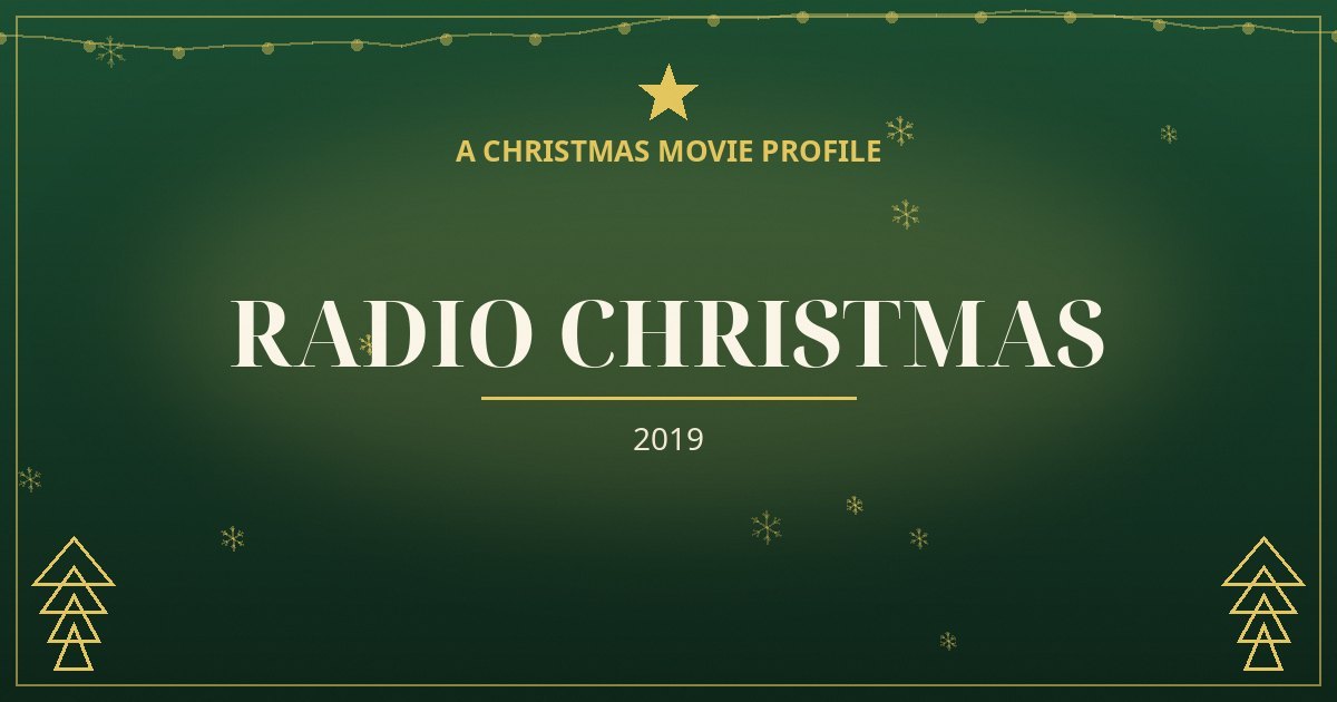 Radio Christmas — original designed title card art