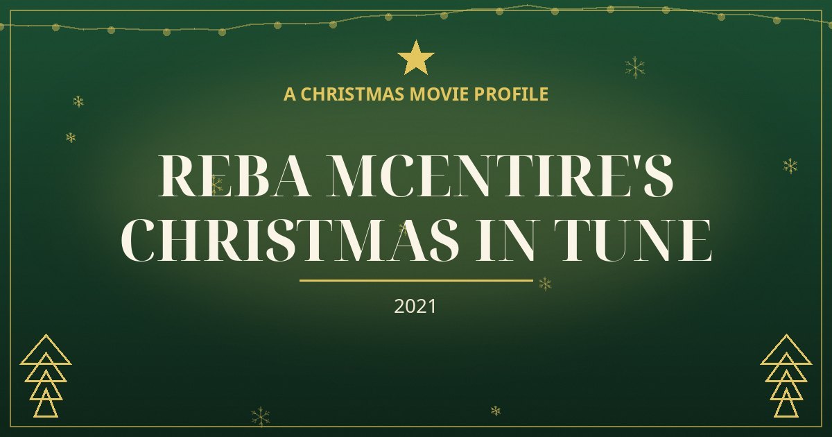Reba McEntire's Christmas in Tune — original designed title card art