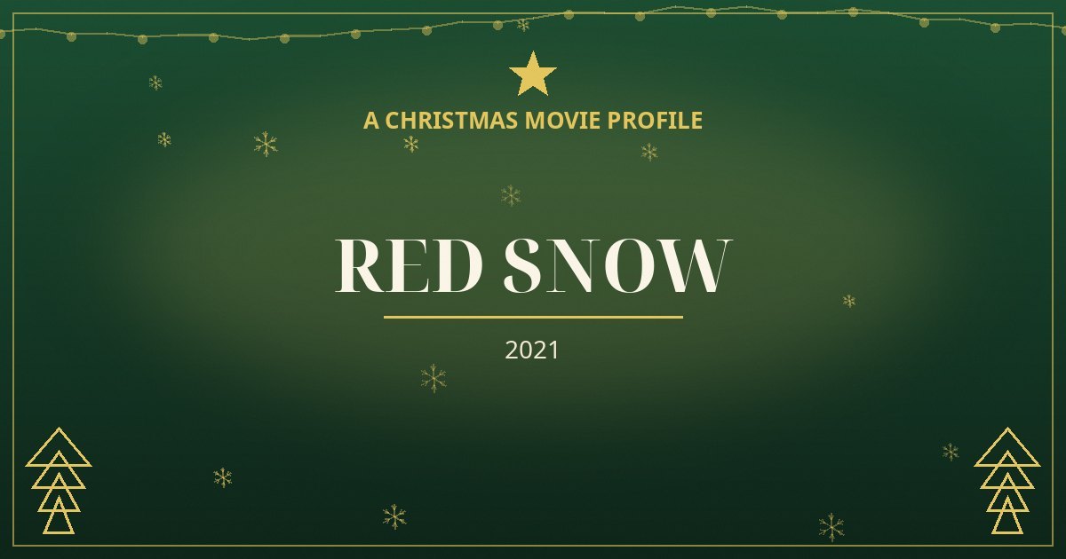 Red Snow — original designed title card art