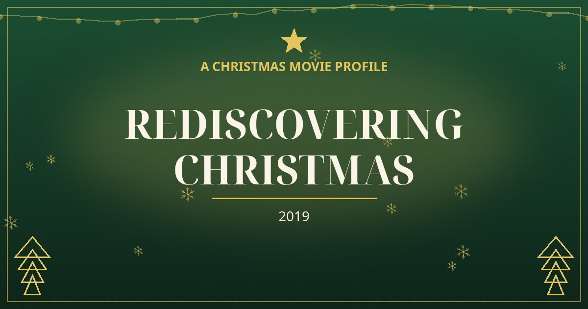 Rediscovering Christmas — original designed title card art
