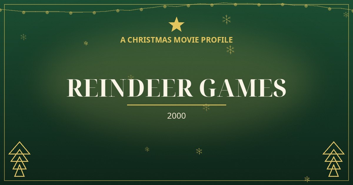 Reindeer Games — original designed title card art