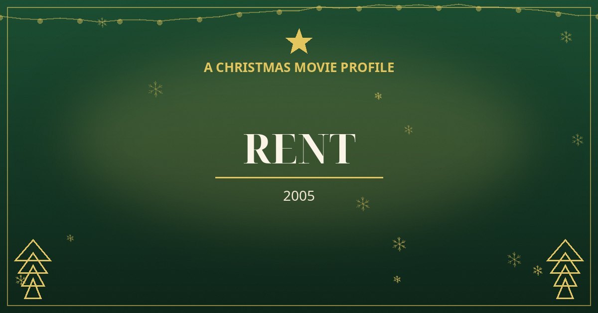 Rent — original designed title card art