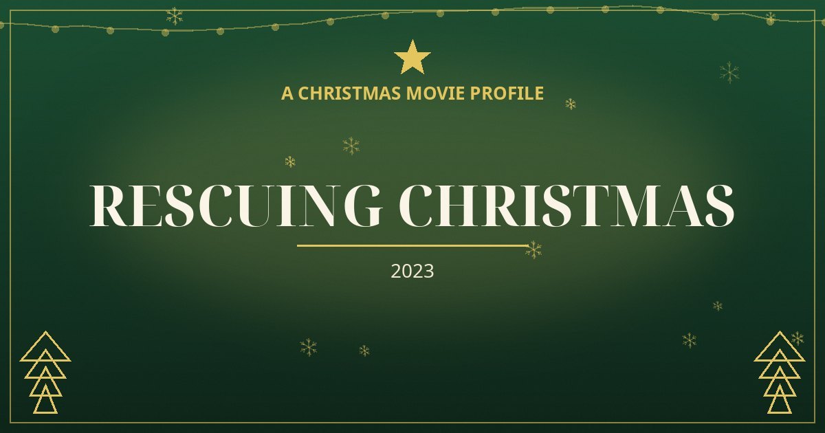 Rescuing Christmas — original designed title card art