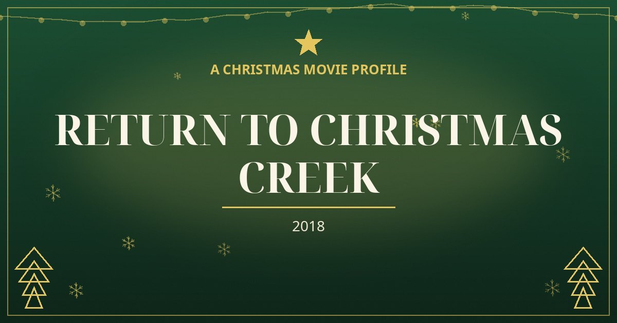 Return to Christmas Creek — original designed title card art