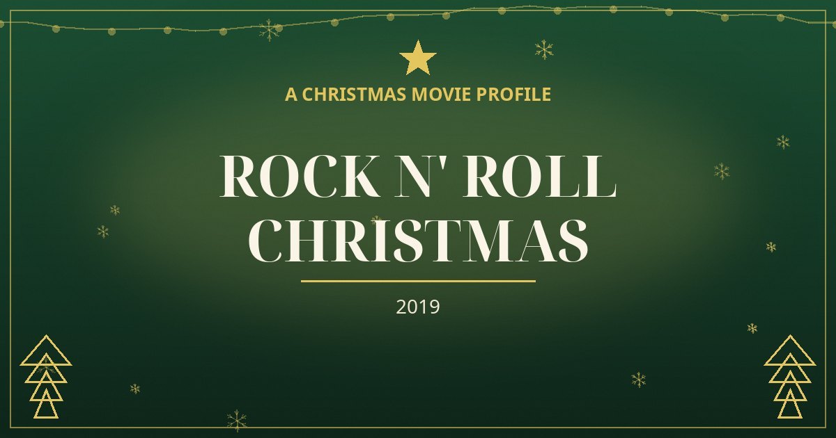 Rock N' Roll Christmas — original designed title card art