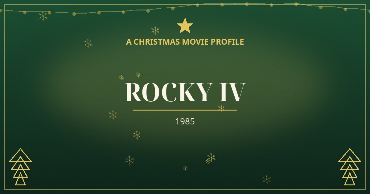 Rocky IV — original designed title card art