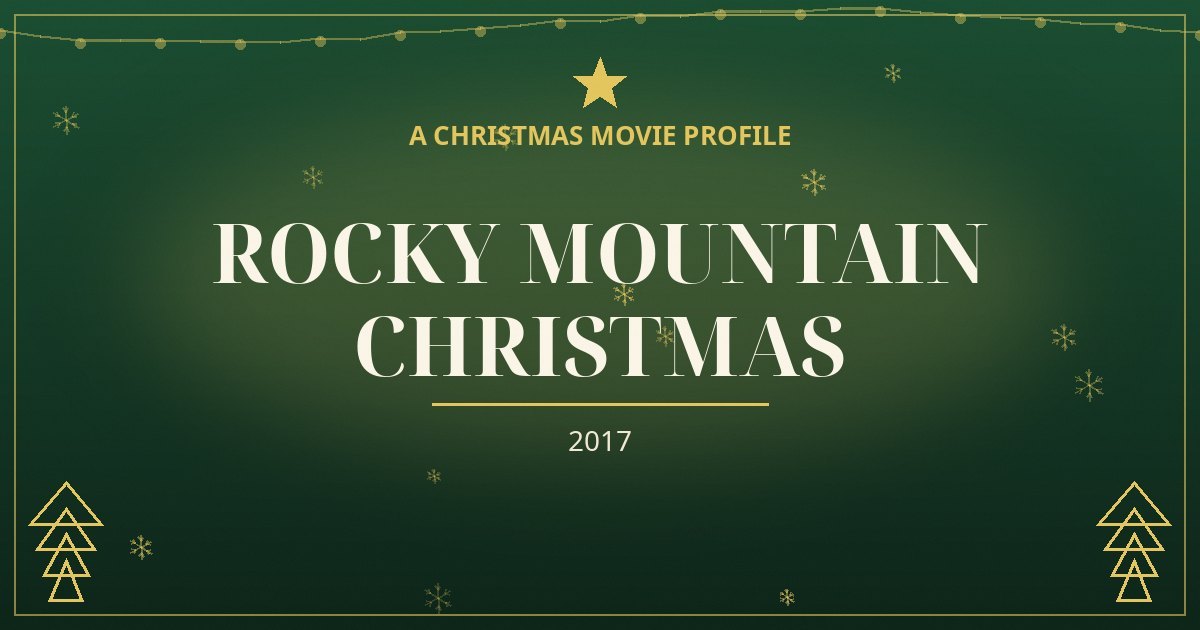 Rocky Mountain Christmas — original designed title card art