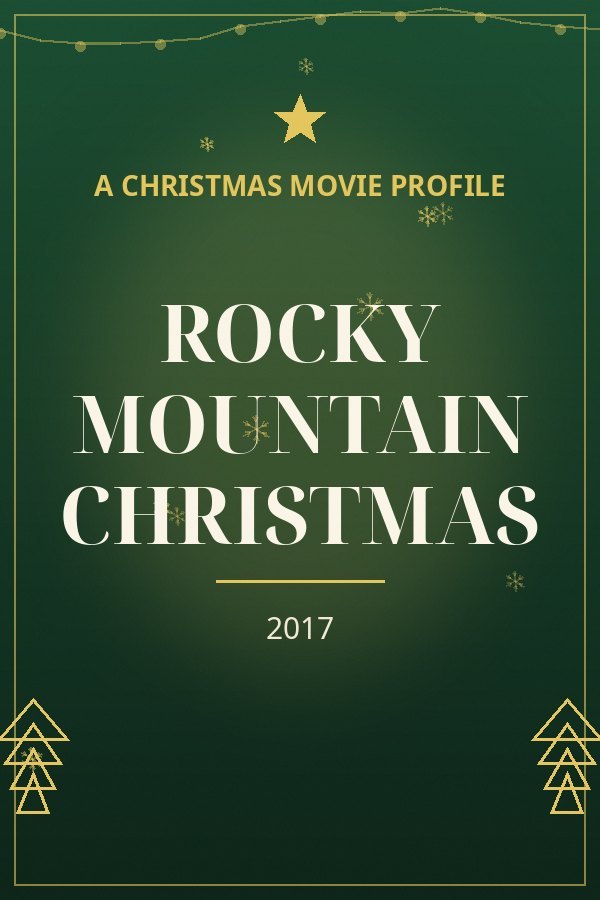 Rocky Mountain Christmas — designed title card art