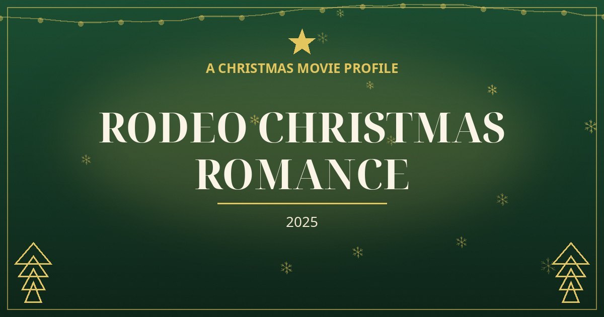 Rodeo Christmas Romance — original designed title card art