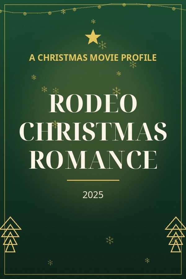Rodeo Christmas Romance — designed title card art