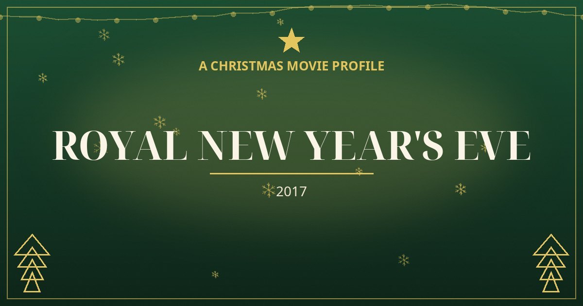 Royal New Year's Eve — original designed title card art