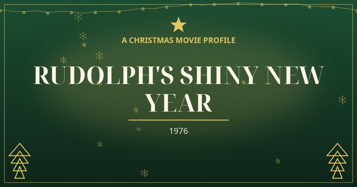 Rudolph's Shiny New Year — original designed title card art