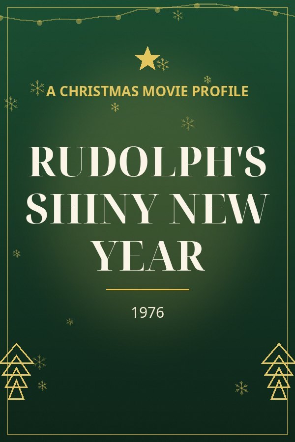 Rudolph's Shiny New Year — designed title card art