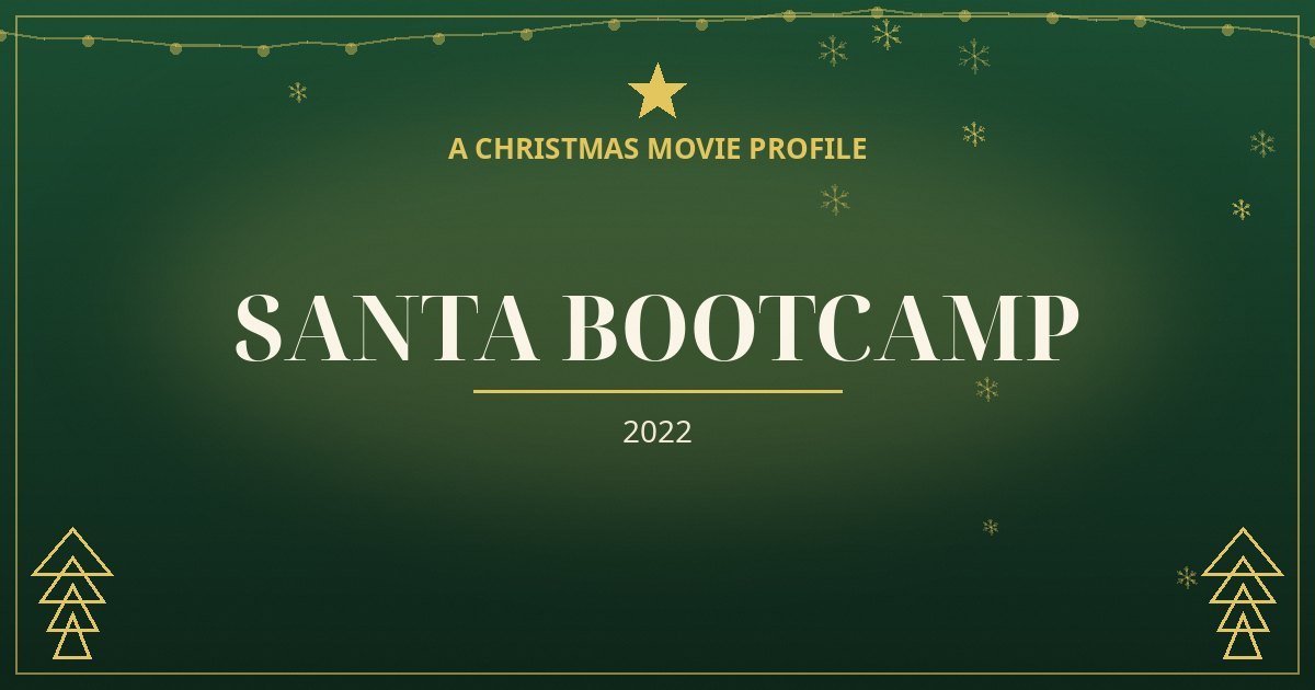 Santa Bootcamp — original designed title card art