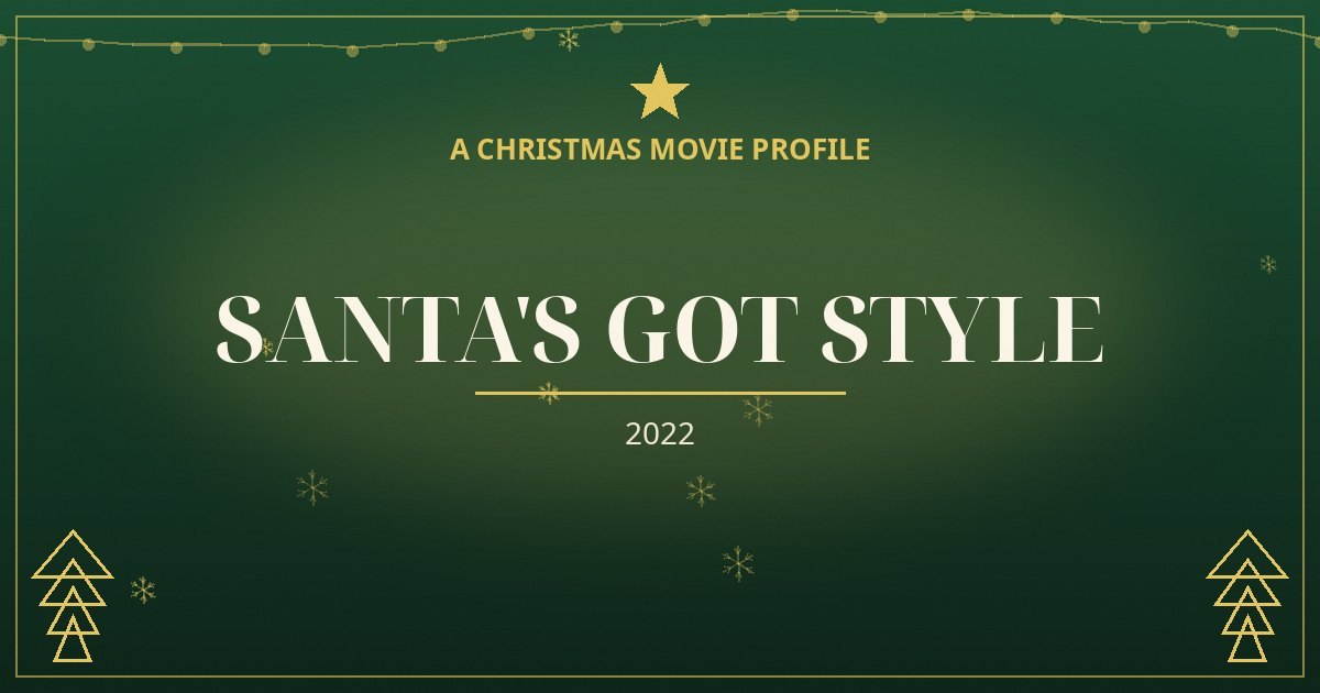 Santa's Got Style — original designed title card art