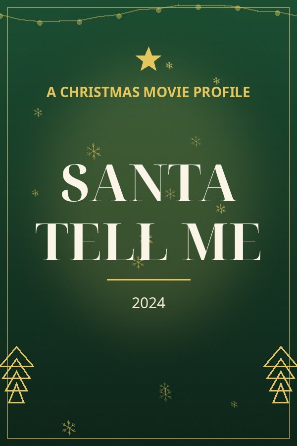 Santa Tell Me — designed title card art