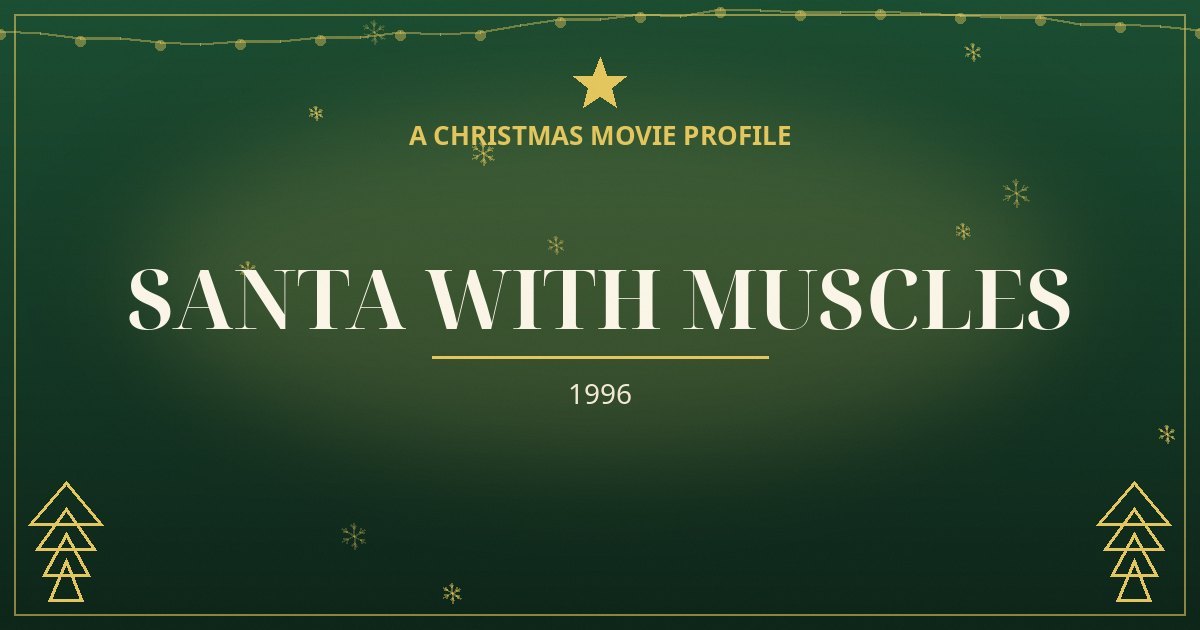 Santa with Muscles — original designed title card art