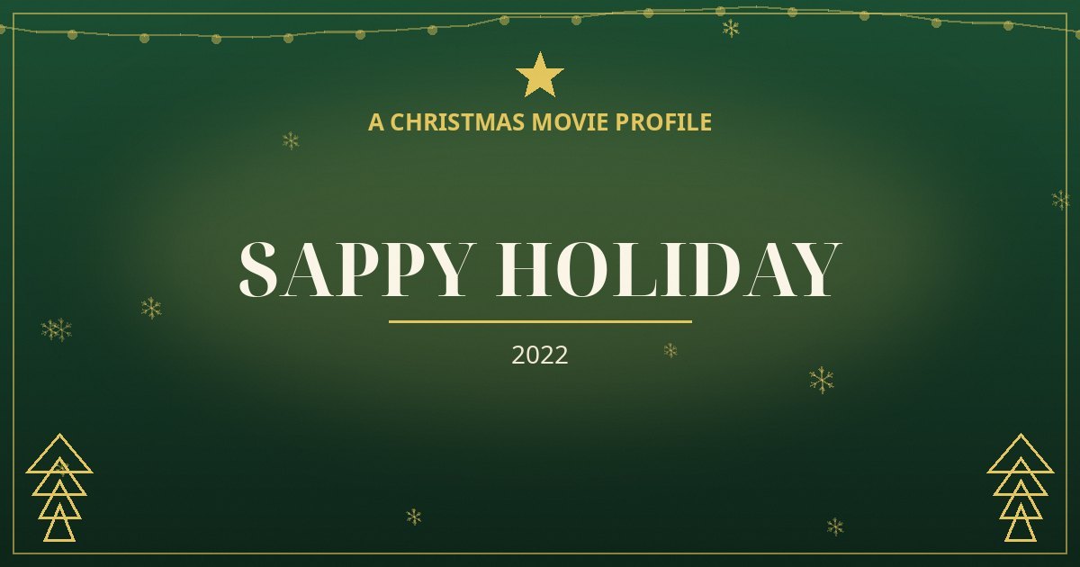 Sappy Holiday — original designed title card art