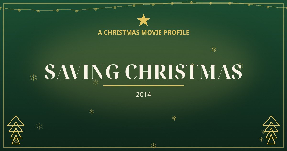Saving Christmas — original designed title card art