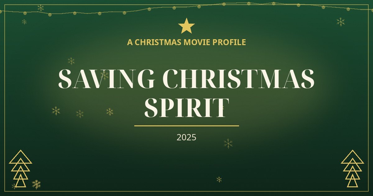 Saving Christmas Spirit — original designed title card art