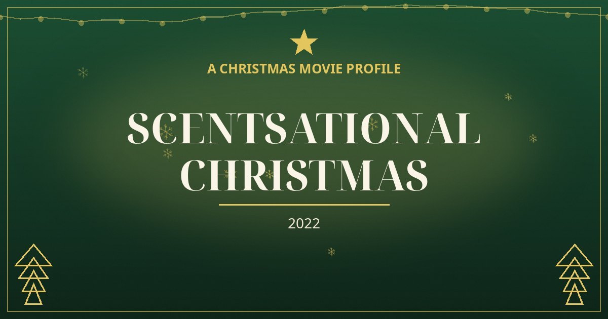 Scentsational Christmas — original designed title card art