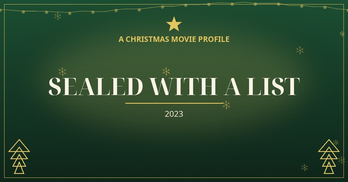 Sealed with a List — original designed title card art