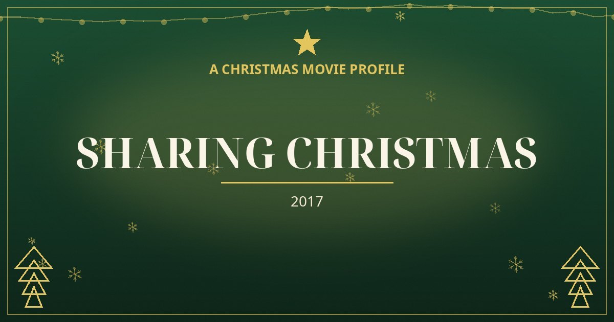 Sharing Christmas — original designed title card art
