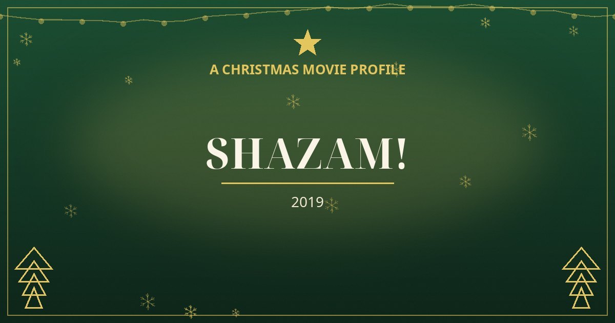 Shazam! — original designed title card art