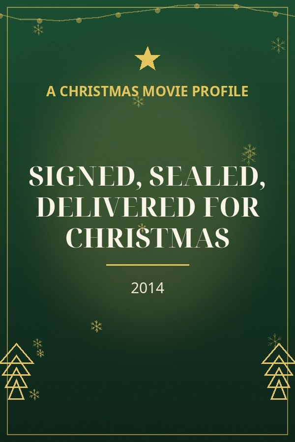 Signed, Sealed, Delivered for Christmas — designed title card art