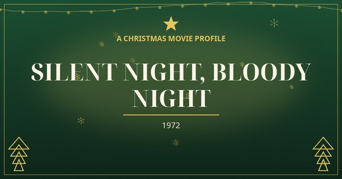 Silent Night, Bloody Night — original designed title card art
