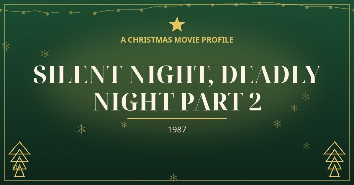 Silent Night, Deadly Night Part 2 — original designed title card art