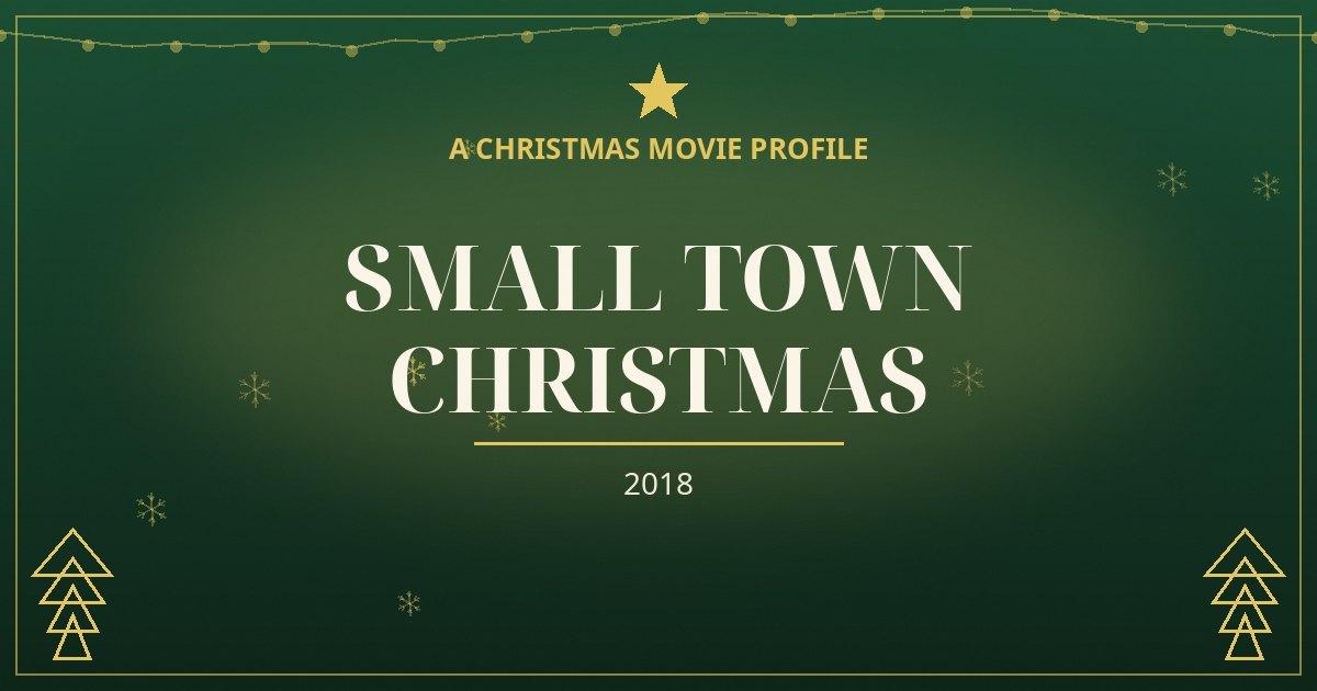 Small Town Christmas — original designed title card art