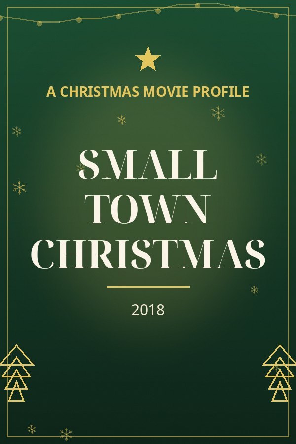 Small Town Christmas — designed title card art