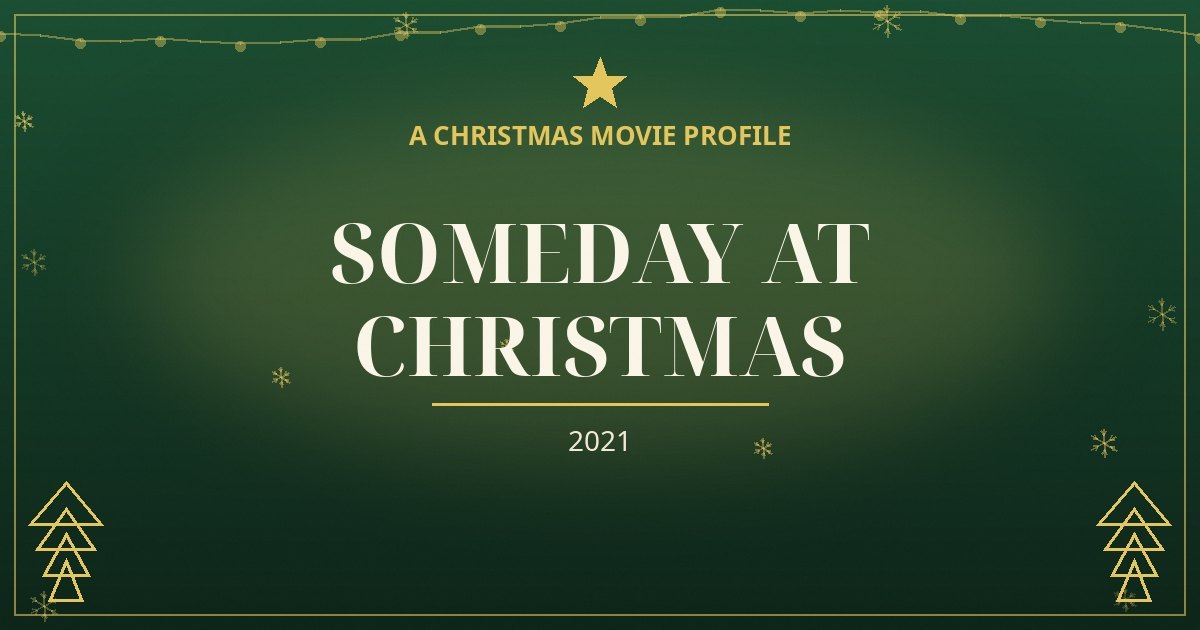 Someday at Christmas — original designed title card art