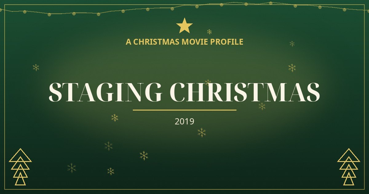 Staging Christmas — original designed title card art