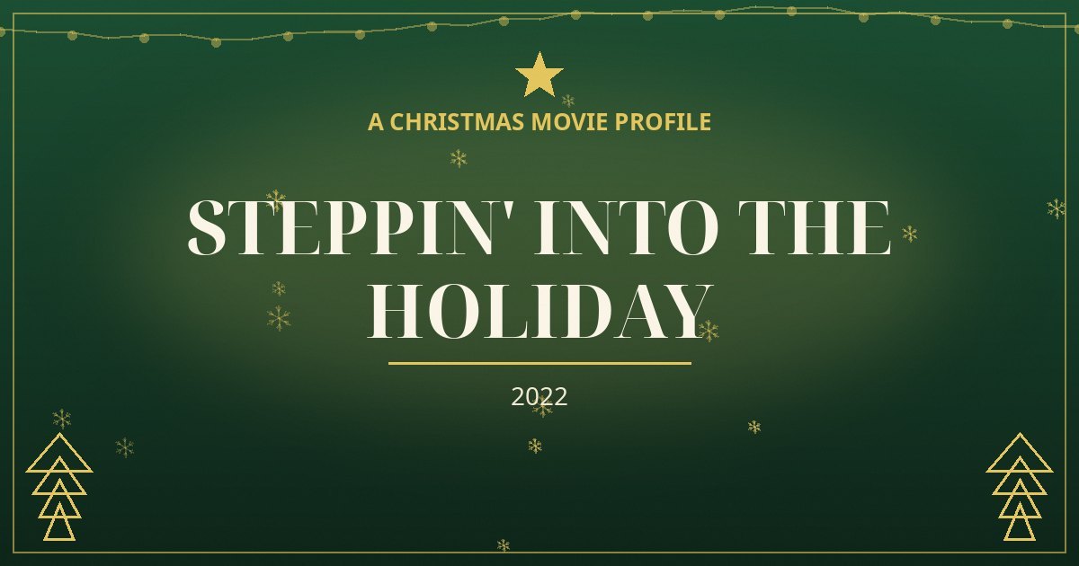 Steppin' Into the Holiday — original designed title card art