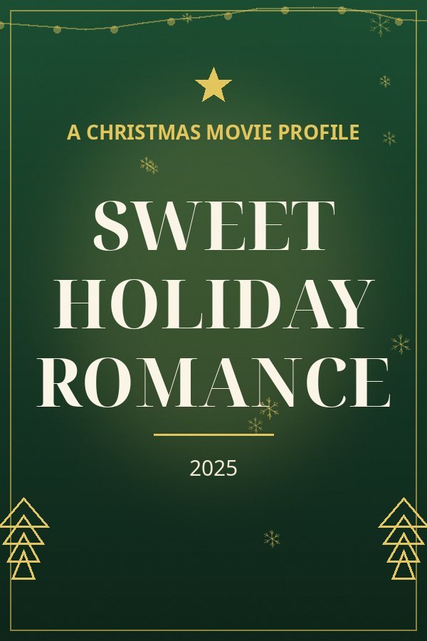Sweet Holiday Romance — designed title card art