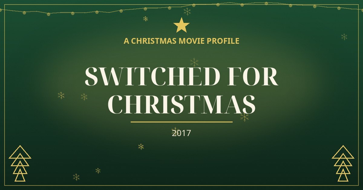 Switched for Christmas — original designed title card art