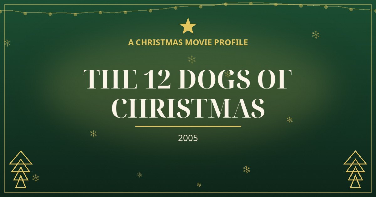 The 12 Dogs of Christmas — original designed title card art