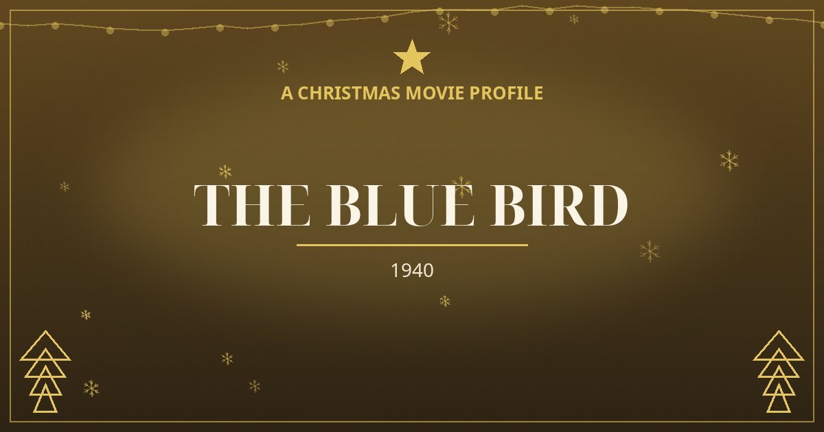 The Blue Bird — original designed title card art