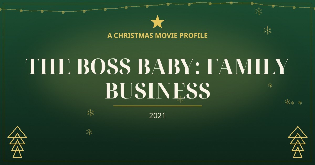 The Boss Baby: Family Business — original designed title card art