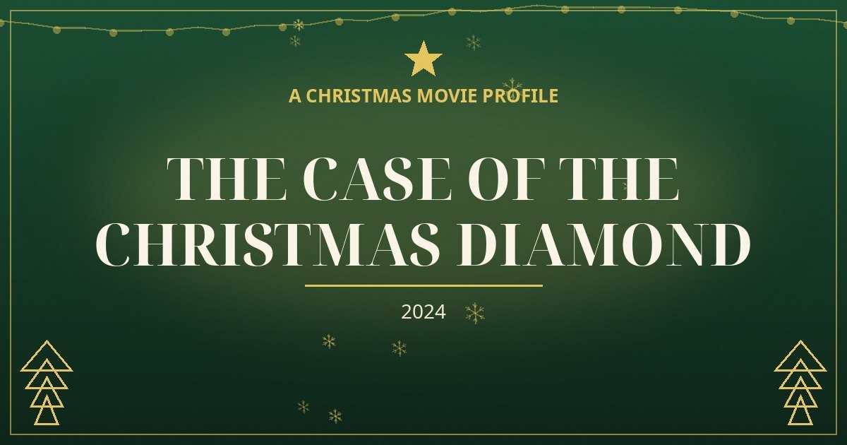 The Case of the Christmas Diamond — original designed title card art