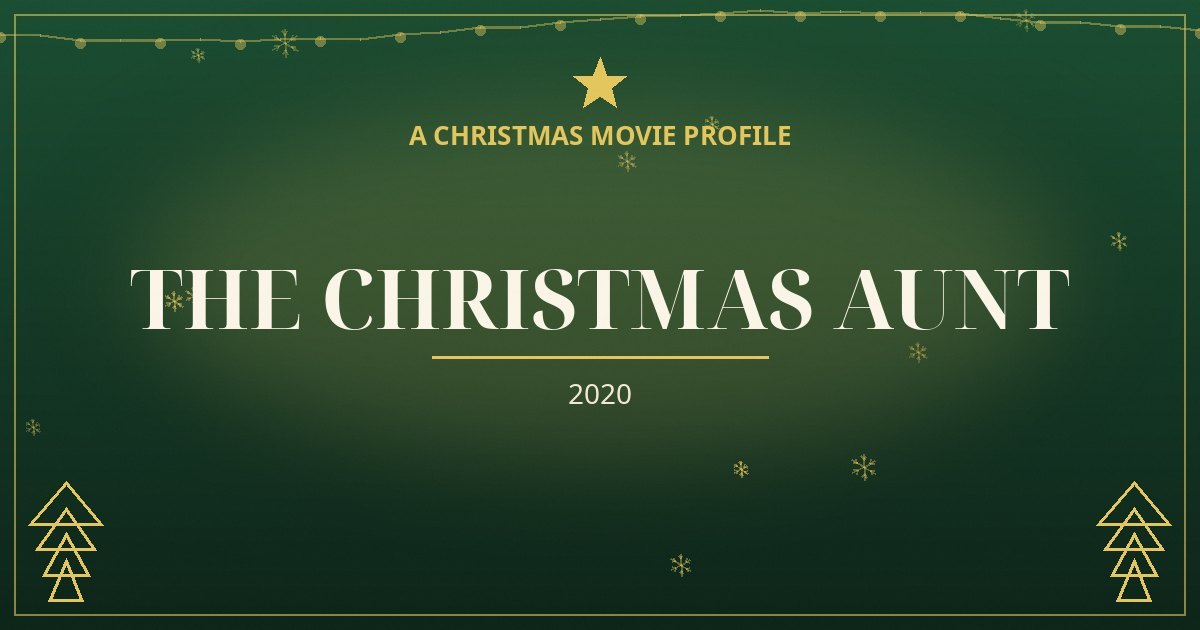 The Christmas Aunt — original designed title card art