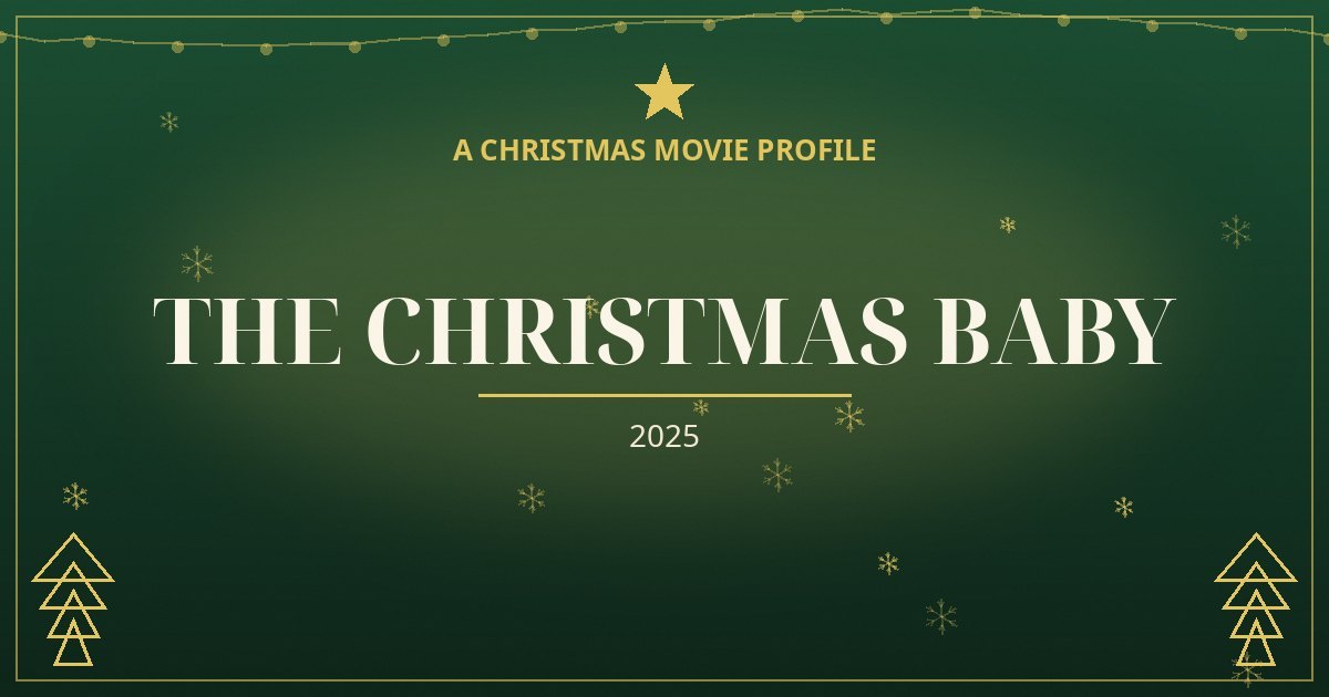 The Christmas Baby — original designed title card art