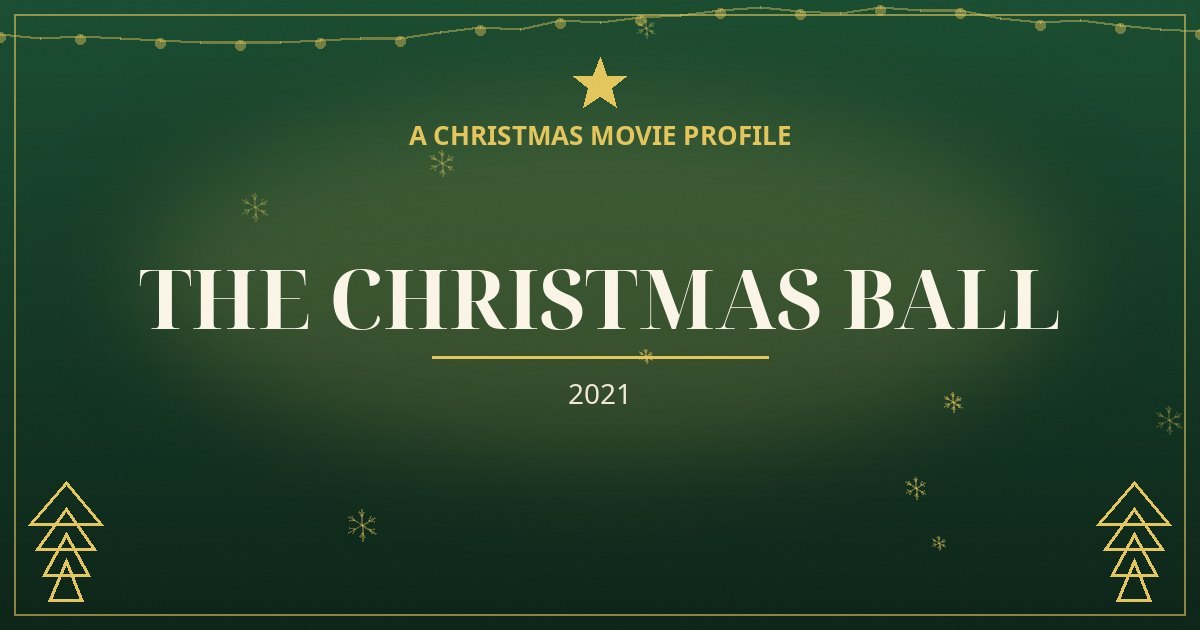 The Christmas Ball — original designed title card art