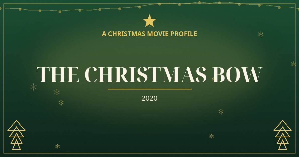 The Christmas Bow — original designed title card art