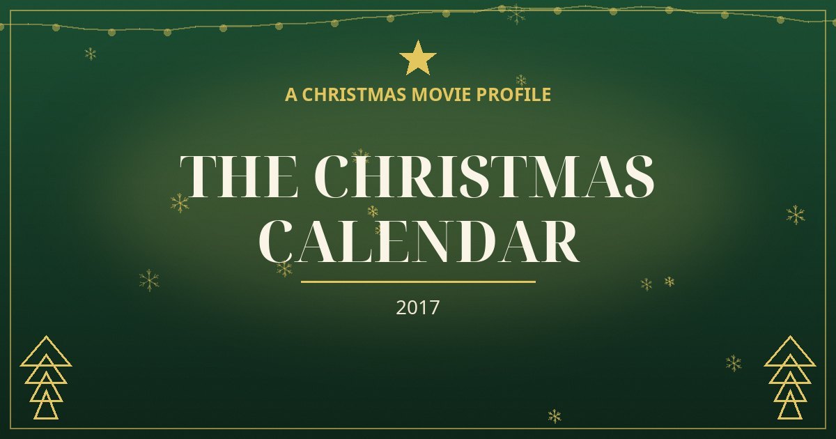 The Christmas Calendar — original designed title card art